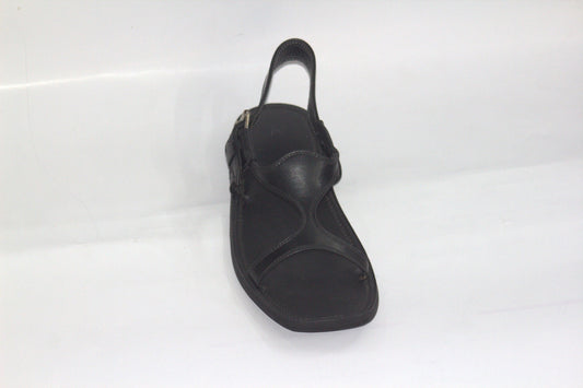 Black Panjah Dar Chappal - Handcrafted Leather
